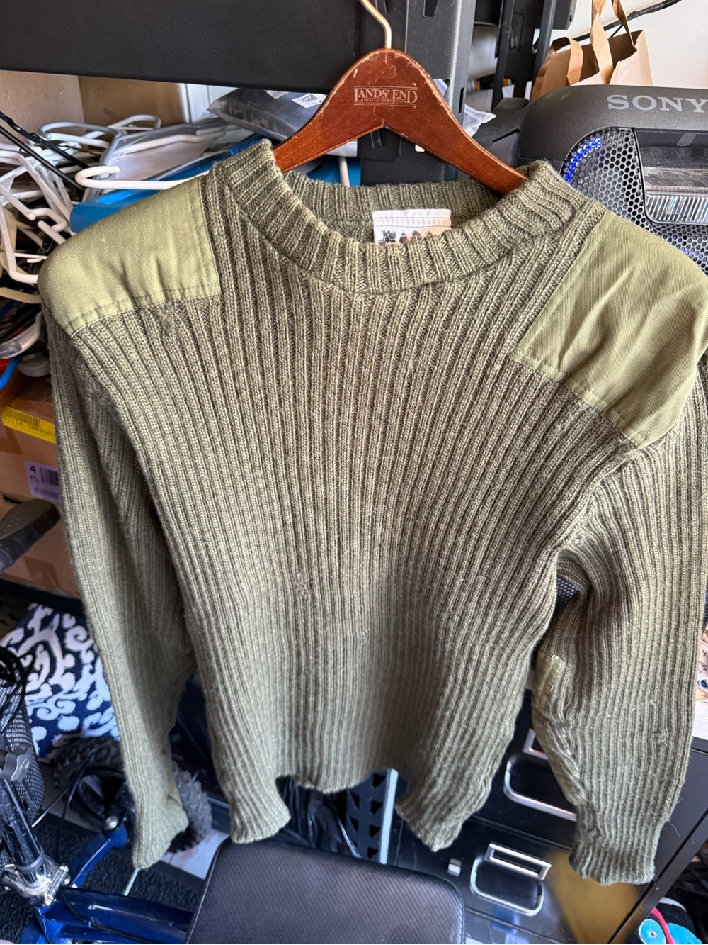 T. W. Kempton “Woolly Pully" sweater—authentic 100% British wool.